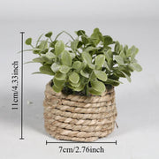 Potted Plant Small Fake Plants Indoor Home Decor Decorative Pot for Living Room Office Decoration Realistic Faux Greenery