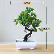 1pc Artificial Plants Bonsai Small Tree Simulation Plants Fake Flowers Table Potted Ornaments Home Decoration Hotel Garden Decor