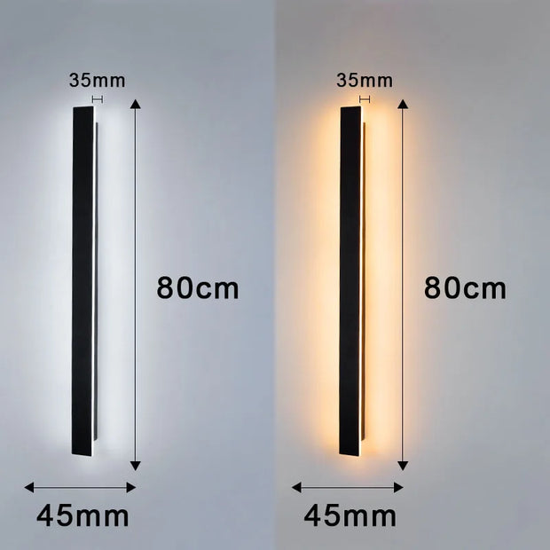 LED Wall Lamp Garden Decoration Lighting Waterproof Modern LED Wall Light AC 220V/110V 40/60/80/100/120CM Indoor Outdoor Lamps