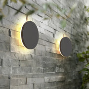 Aluminum White Black Square Round  Waterproof Indoor Outdoor LED Wall Lamp Garden  Modern Wall Lights Porch Light