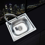 Kitchen sink Handmade stainless steel single bowl sink above counter or wall mounted vegetable Wash basin set mx4221950