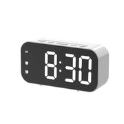 Voice Control Digital Alarm Clock Temperature Dual Alarms Snooze Table Clock 3 Levels Brightness Adjustment 12/24H LED Clock