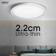 2.2cm Ultra Thin Ceiling Light 6W 9W 13W 18W 24W 110V 220V  Luster Home Appliances Indoor Decoration Bedroom Living Room Kitchen