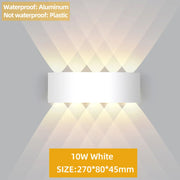 Up and Down LED Wall Lamp Waterproof IP65 Aluminium Interior Wall Light For Bedroom Living Room Corridor Indoor Outdoor Lighting