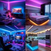 Led Strip Lights 10m 20m 30m 40m Music Sync RGB Tape Led Lights Room Decor Flexible Ribbon for Home Room Bedroom Decoration