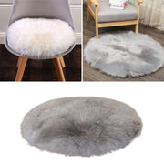 Ultra Soft Plush Round Rug Mat Fluffy White Carpet for Living Room Home Decor and Bedroomr Bedroom and Kids Room 30cm 50cm