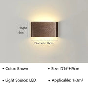 Modern LED Wall Lamp for Bedside Living Room Stairs Aisle Bathroom Home Decorations Wall Sconce Indoor Lighting Fixture Luster