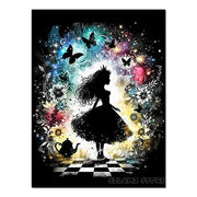 Disney Alice in Wonderland Diamond Painting Cheshire Cat Cartoon Cross Stitch Mosaic Kit Full Round/Square Drills DIY Art Decor