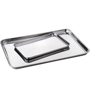 Rectangle Steamed Sausage Noodles Storage Trays Stainless Steel Fruit Dish Restaurant Hotel Kitchen Pastry Food Baking Plates