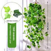 Artificial Hanging Plant Fake Ivy Leaves Vine 105cm/41in Clover Plant Greenery for Window Porch Garden Pot Indoor Outdoor Decor