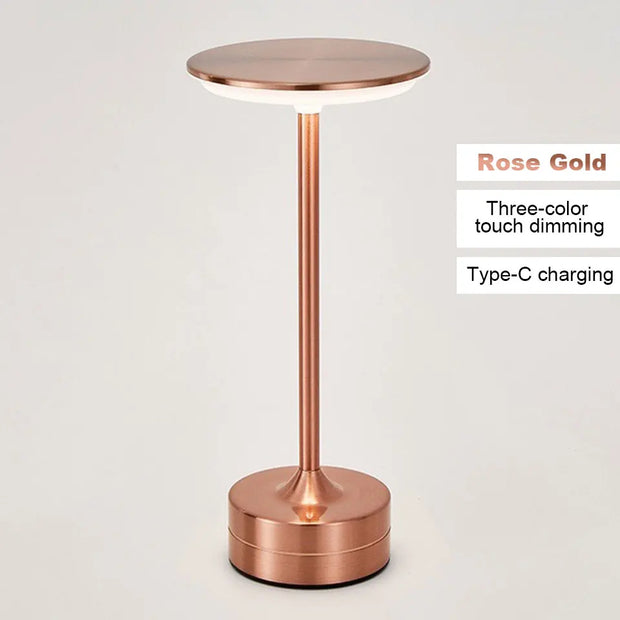 Wireless LED Table Lamp Touch Sensor Desktop Night Light  USB Rechargeabl Portable Bedroom Night Light Reading Lamps Decor Light