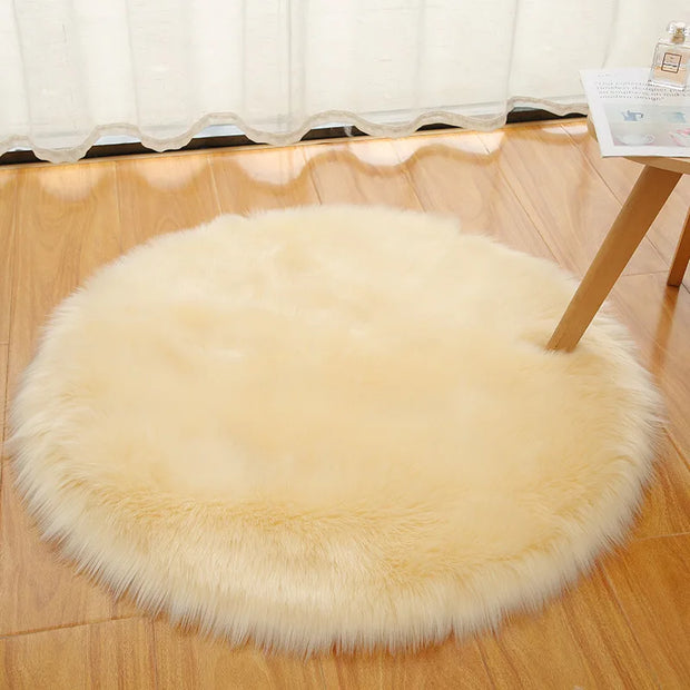 Ultra soft Plush Rug Round Carpet For Living Room Sofa Foot Pad 2023 Fluffy Soft Kids Bedroom Cushion Balcony Hanging Basket Mat