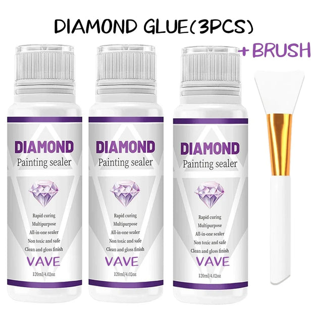 5d Diamond Painting Art Glue Permanent Hold Shine Effect Puzzle Sealer Sticky Diamond Embroidery Mosaic Glue Gel Accessories