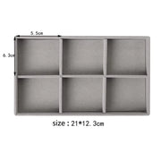 Jewelry Organizer Velvet Jewelry Storage Tray Display Ring Bracelet Necklace Storage Box Showcase Drawer Organizer Trays