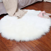 Ultra Soft Plush Round Rug Mat Fluffy White Carpet for Living Room Home Decor and Bedroomr Bedroom and Kids Room 30cm 50cm