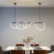 Nordic Hose Led Pendant Lights Dimmable Gold Minimalist Decor for Over The Table Kitchen Dining Room Bar Hanging Lamp Lusters