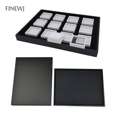 Wholesale Jewelry Gem Display Box Case Loose Diamond Storage Tool Coin Jar Show Tray Gem Pot Gemstone Organizer Holder Container