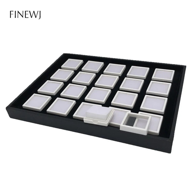 Wholesale Jewelry Gem Display Box Case Loose Diamond Storage Tool Coin Jar Show Tray Gem Pot Gemstone Organizer Holder Container