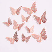 12 Pcs/Set 3D Wall Stickers Hollow Butterfly for Kids Rooms Home Wall Decor DIY Mariposas Fridge stickers Room Decoration