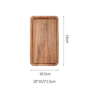 Japanese Wood Coffee Tray Rectangle/Oval Food Cup Plate Dessert Candy Wooden Tableware Plate Gongfu Tea Tray Kitchen Supplies