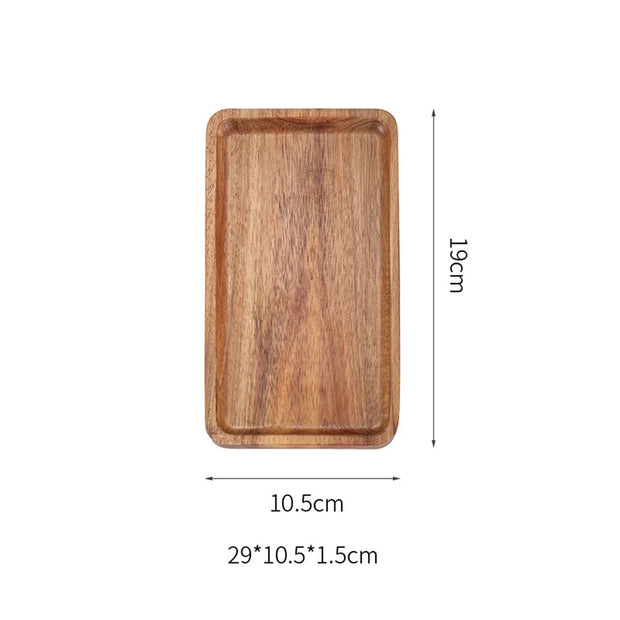 Japanese Wood Coffee Tray Rectangle/Oval Food Cup Plate Dessert Candy Wooden Tableware Plate Gongfu Tea Tray Kitchen Supplies