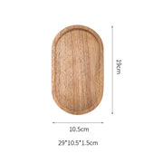 Japanese Wood Coffee Tray Rectangle/Oval Food Cup Plate Dessert Candy Wooden Tableware Plate Gongfu Tea Tray Kitchen Supplies