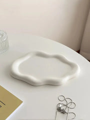 Simple Stylish Cloud Ceramic Jewelry Storage Tray Jewelry Earrings Display Desktop Ornaments Gifts for Friends