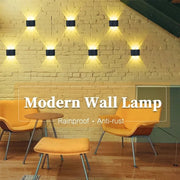 6/8 Head Arc LED Atmosphere Wall Light Tuya App Dimmable Bedside Lamp Gate Garden Corridor Lamp Support APP RGB Decor Lighting