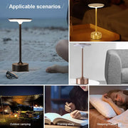 Wireless LED Table Lamp Touch Sensor Desktop Night Light  USB Rechargeabl Portable Bedroom Night Light Reading Lamps Decor Light