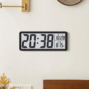 LCD Screen Digital Wall Clock Time Week and Temperature Display Electronic Clock Modern Desktop Alarm Clock Bedroom Home Decor