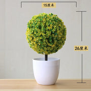 1pc Artificial Plants Bonsai Small Tree Simulation Plants Fake Flowers Table Potted Ornaments Home Decoration Hotel Garden Decor