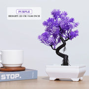 Artificial Plants Bonsai Small Tree Simulation Pot Plants Fake Flowers Table Potted Ornaments for Hotel Garden Home Decor planta