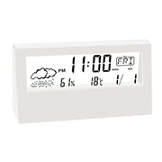 Creative Weather Display Electronic Alarm CLock Thermo-Hygrometer Clock Digital Table Clock Teperature Calendar