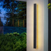 Outdoor IP65 waterproof Long strip lamp, simple LED wall light suitable for courtyard, villa, gate, garden outdoor decoration