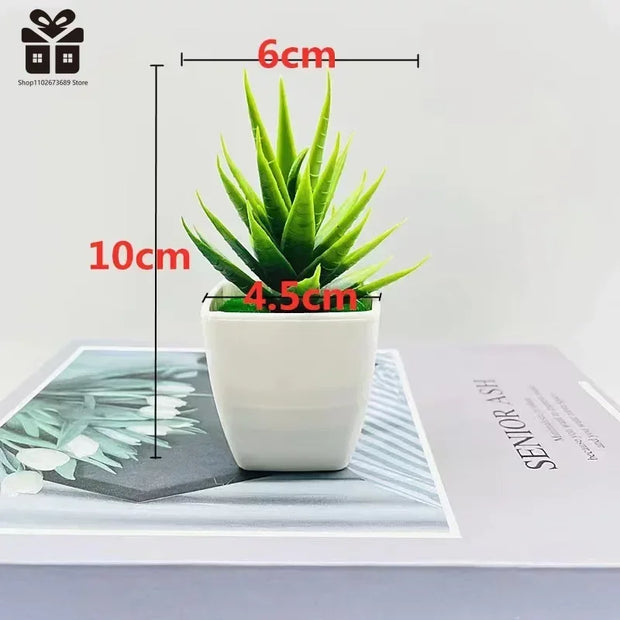 Artificial Plants Bonsai Small Tree Pot Fake Plant Flowers Potted Ornaments For Home Room Table Decoration Hotel Garden Decor