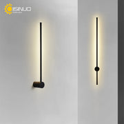 Outdoor Wall Sconces Long Strip IP65 Anti Rust 3000K 4500K 6000K Black Waterproof Linear Wall Mount Lighting for Porch Courtyard