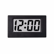 LR1130 Battery Powered Mini Desk Clock Date 12-Hour Time Display Portable Electronic Table LCD Clock for Travel Car Bedroom