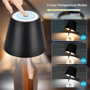 Wireless Table Lamp For Wine Bottles LED Bottle Light For Outdoor Use Touch Control Ideal For Restaurants Bars Festival Party