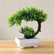 New Green Artificial Plants Bonsai Small Tree Grass Flower Potted Bonsai  Halloween  hause decoration Wedding Home Office Decor