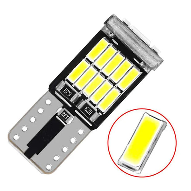 10pc Canbus W5W T10 194 LED Car Light Bulb 26SMD 4014 Auto High Bright Wedge License Plate Clearance Dome Door Lamp 12V