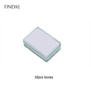 Transparent Loose Diamond Display Box White Foam Novel Pendant Gemstone Jewelry Storage Tray Gems Carrying Case Travel Organizer