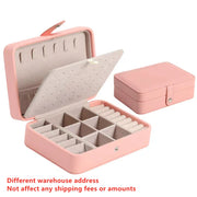 Korean Version Simple Ins Style Portable Jewelry Storage Box 2024 New High-end Exquisite Large Capacity Travel Jewelry Bag