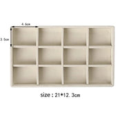 Jewelry Organizer Velvet Jewelry Storage Tray Display Ring Bracelet Necklace Storage Box Showcase Drawer Organizer Trays