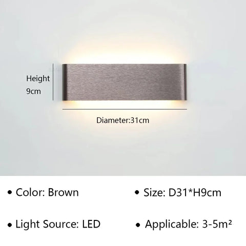 Modern LED Wall Lamp for Bedside Living Room Stairs Aisle Bathroom Home Decorations Wall Sconce Indoor Lighting Fixture Luster