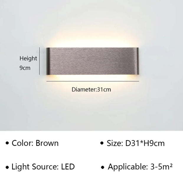 Modern LED Wall Lamp for Bedside Living Room Stairs Aisle Bathroom Home Decorations Wall Sconce Indoor Lighting Fixture Luster