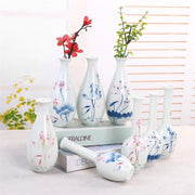 Chinese Porcelain Ceramic Vase Ornaments Decorative Flower Vase For Wedding Decoration Pot Jade Pure Zen Guanyin Hand-painted