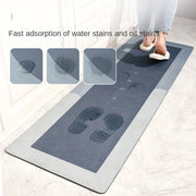 Kitchen Floor Mat Bedroom Living Room Long Soft Rug Hallway Decor Carpet Bathroom Entrance Doormat Anti slip Absorb Water Mat