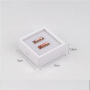 8PCS/Lot Diamond Gemstone Storage Collection Display Box Top Glass Beads Organizer Show Case Square Gems Holder Container