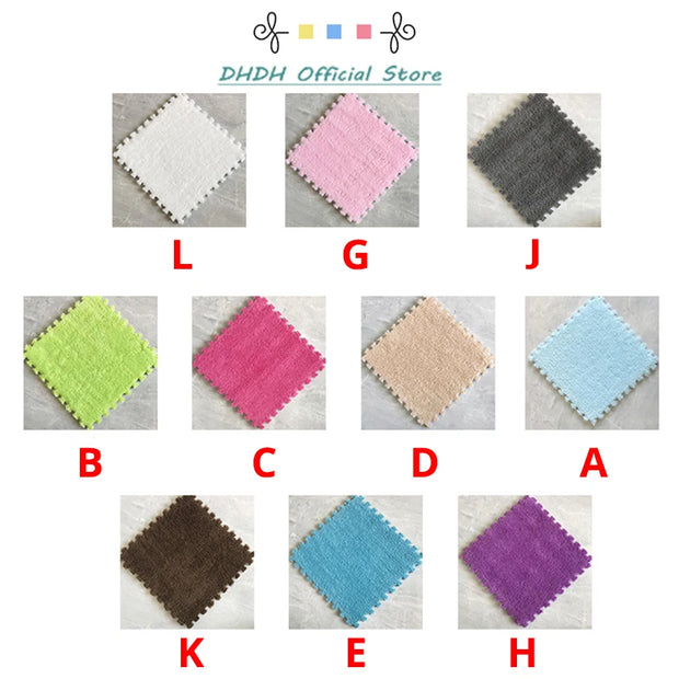 Soft Plush Kids Carpet Baby Play Mat Children's Rugs Toys EVA Foam Children's Mat Puzzle Interlock Floor Mats 30*30 CM