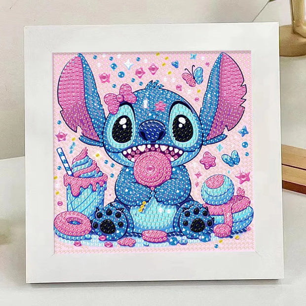 5D Cartoon Diamond Painting Stitch Sticking Full Drills Embroider Room Decoration Draw Handiwork Semi-finished products 18*18cm